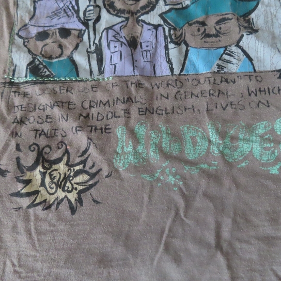 rare levis red tab tshirt the outsiders wildwest L grey - Picture 2 of 6